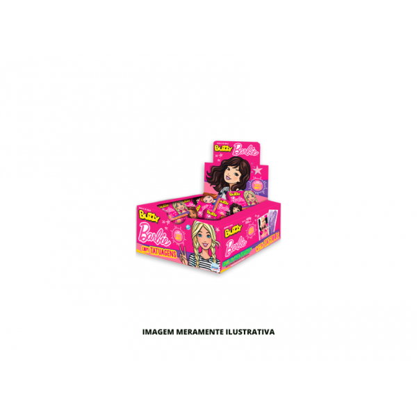 CHICLETE - RICLAN - 90UN BUZZY BARBIE TATTOO TUTTI FRUTTI